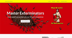 Desktop Screenshot of masterexterminators.com